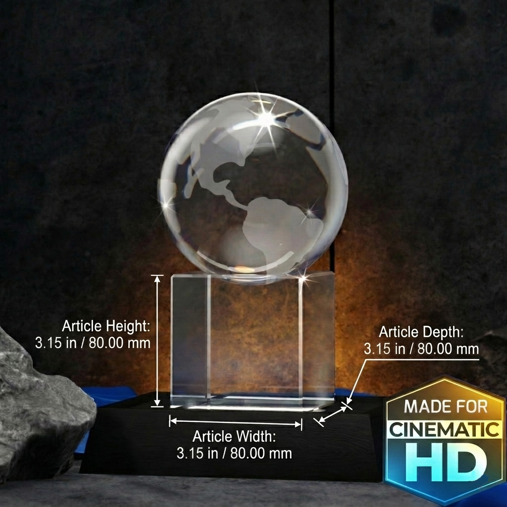 Earth Globe (80x80x80 base)
